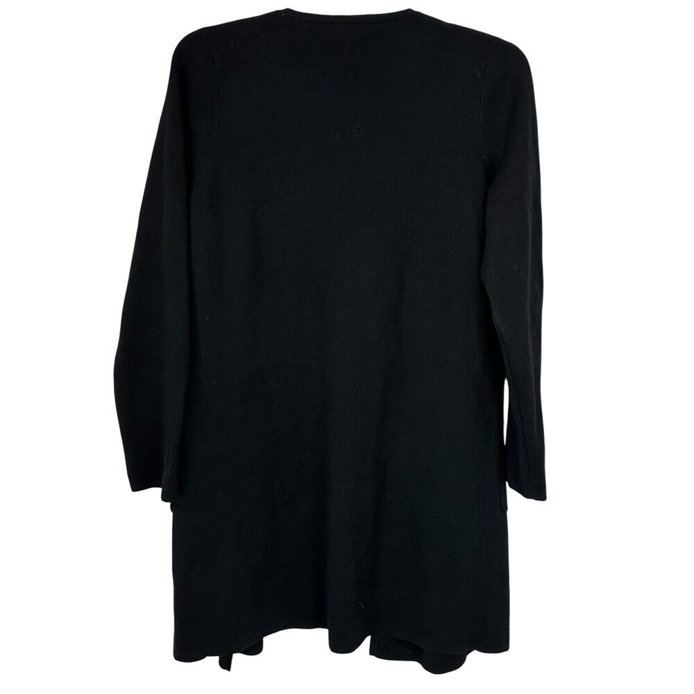 J. Crew Juliette Collarless Sweater Blazer Black J6339 Size M - Picture 10 of 13
